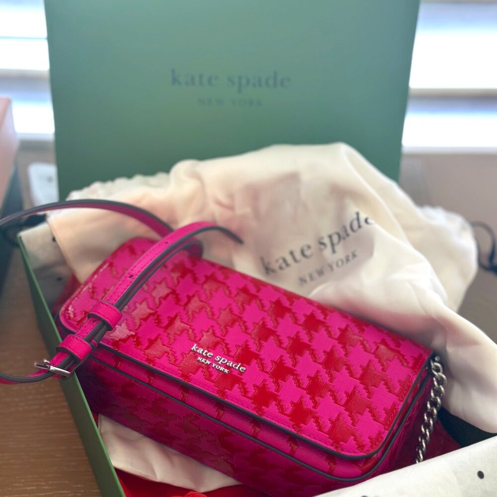 Kate Spade Devin Houndstooth Wallet. New with Box